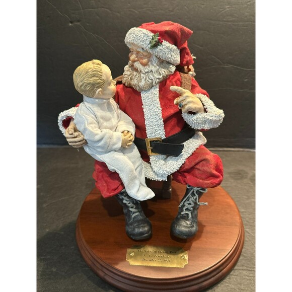 Clothtique Possible Dreams Saturday Evening Post JC Leyendecker Santa w/ Box - Picture 2 of 14